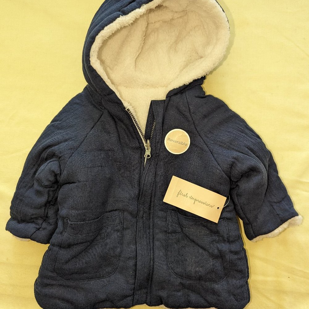 First Impressions Baby Boy Crepe Jacket Size 3-6 M